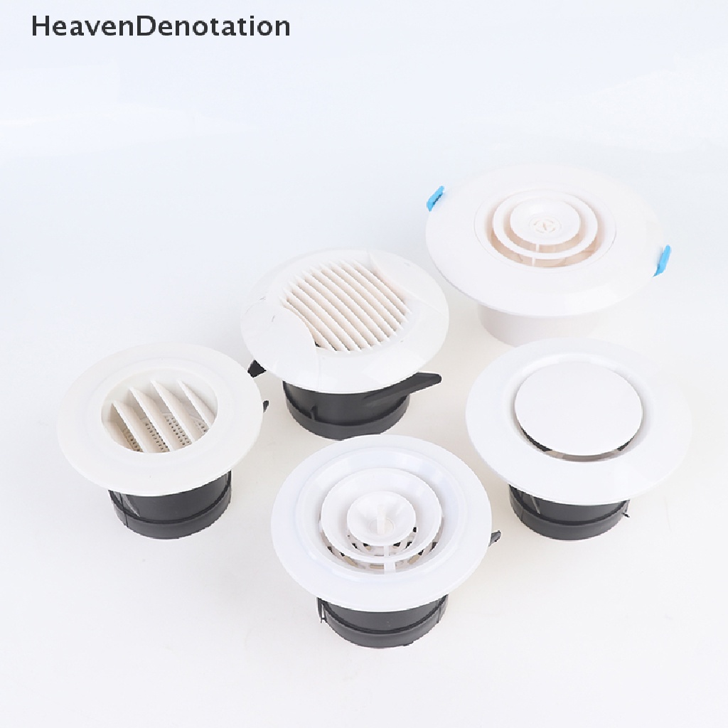 [HeavenDenotation] 1pc Penutup Ventilasi Udara Bulat Ducg Plafon Dinding Lubang ABS Kisi Ventilasi Udara HDV