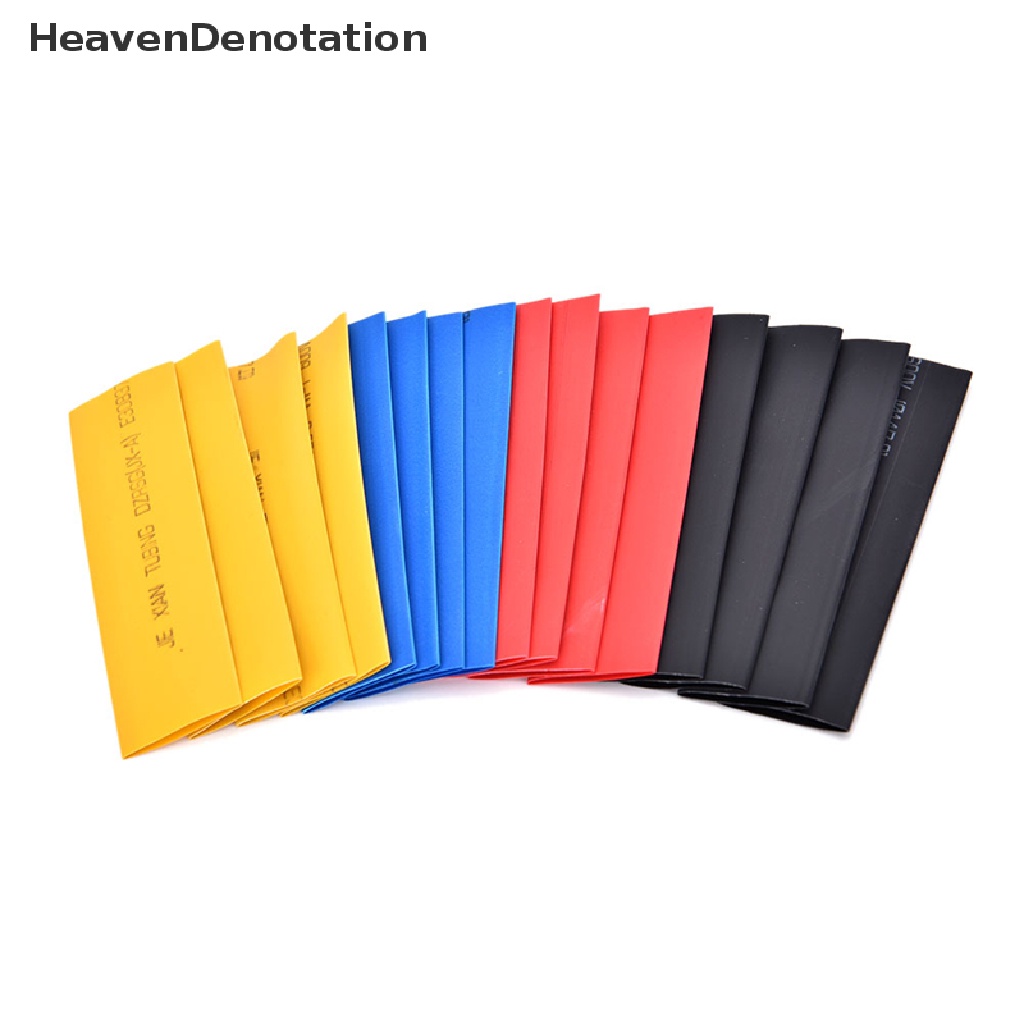 [HeavenDenotation] 328pcs 5warna 8ukuran Aneka 2:1 Heat Shrink Tubing Wrap Sleeve Kit top HDV