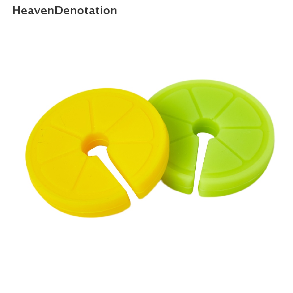 [HeavenDenotation] Klip Panci Bentuk Lemon Silikon Food Grade Kreatif Alat Dapur Gadget Anti-Overflow Stoppers Penutup Panci Pengangkat Holder HDV