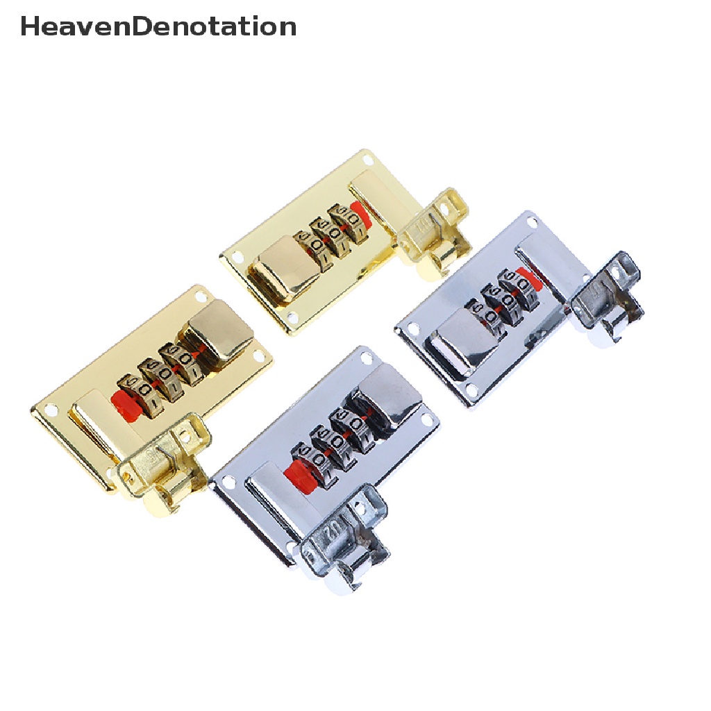 [HeavenDenotation] Password Lock Latch Silver Coded Lock Retro Vintage Kotak Perhiasan Gift Case HDV