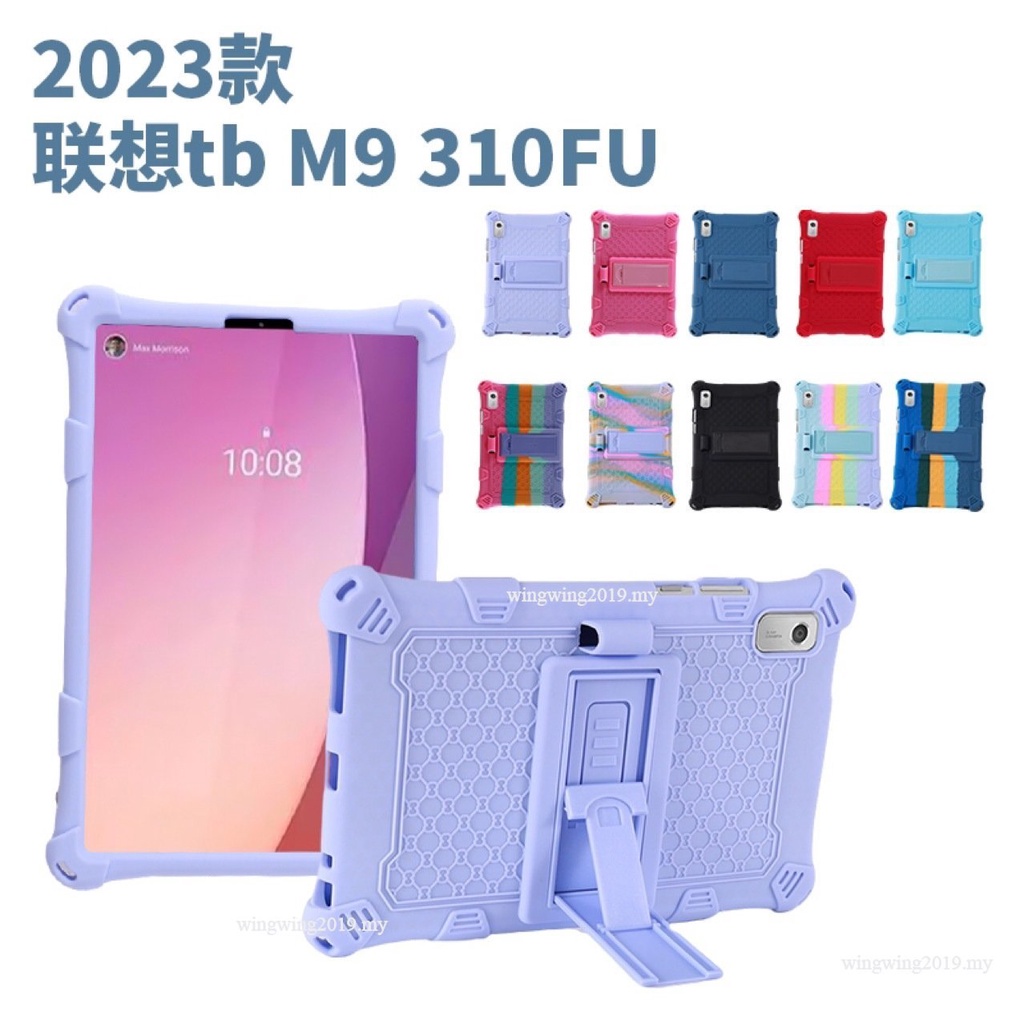 Untuk Lenovo Tab M9 2023 TB-310fu/XU9 ZAC30178JP TB 310fu Pola Retro Case Pelindung Silikon Tahan Jatuh Case Pelindung Tablet Silikon Soft Case