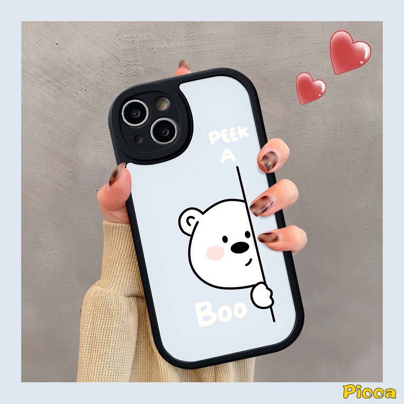 Case Pasangan Untuk Infinix Note8 Smart5 6panas11 10s 11s 10 9 Bermain 10T Panas10 Lite 10T 10T 11 10s 11s Lucu Kartun Beruang Puppy Pelindung Lensa Lembut Tpu Penutup Belakang