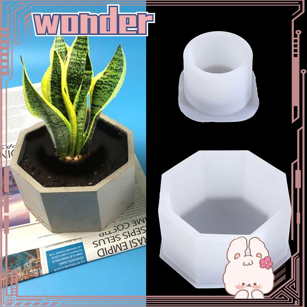 Wonder Crystal Resin Tray Cetakan DIY Membuat Perhiasan Alat Casting Resin Kerajinan Pot Bunga Sukulen