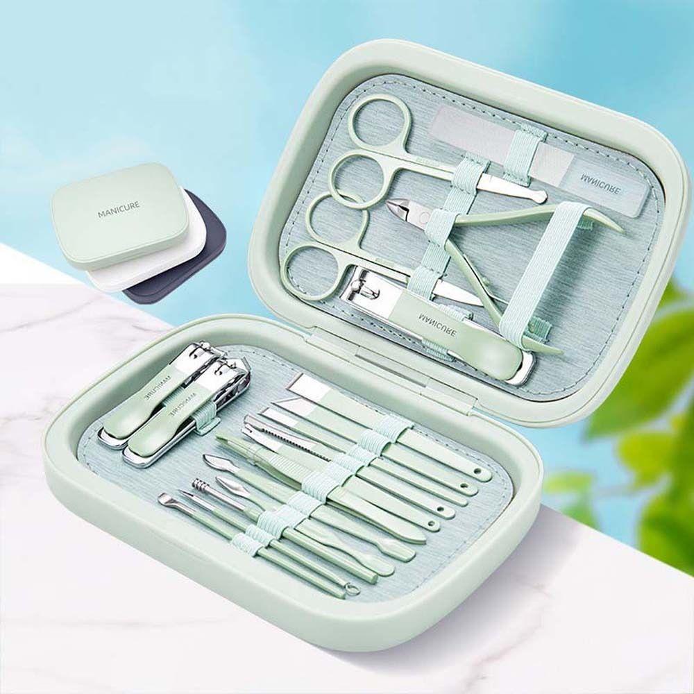 Mxbeauty Gunting Kuku Set Perawatan Kuku High-end Smoothing Kuku Pengamplasan Kutikula Nipper Gunting Kuku Pinset Alis Kikir Kuku Manicure Set