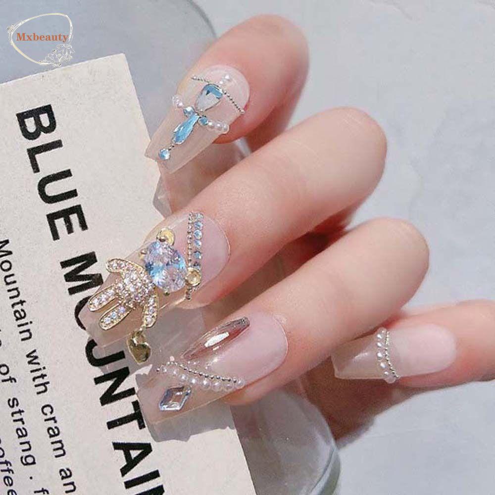 Mxbeauty Beruang Dekorasi Kuku Wanita Fashion Cinta Hati Heart Bears Jepang Nail Art 3D Nail Art Drills