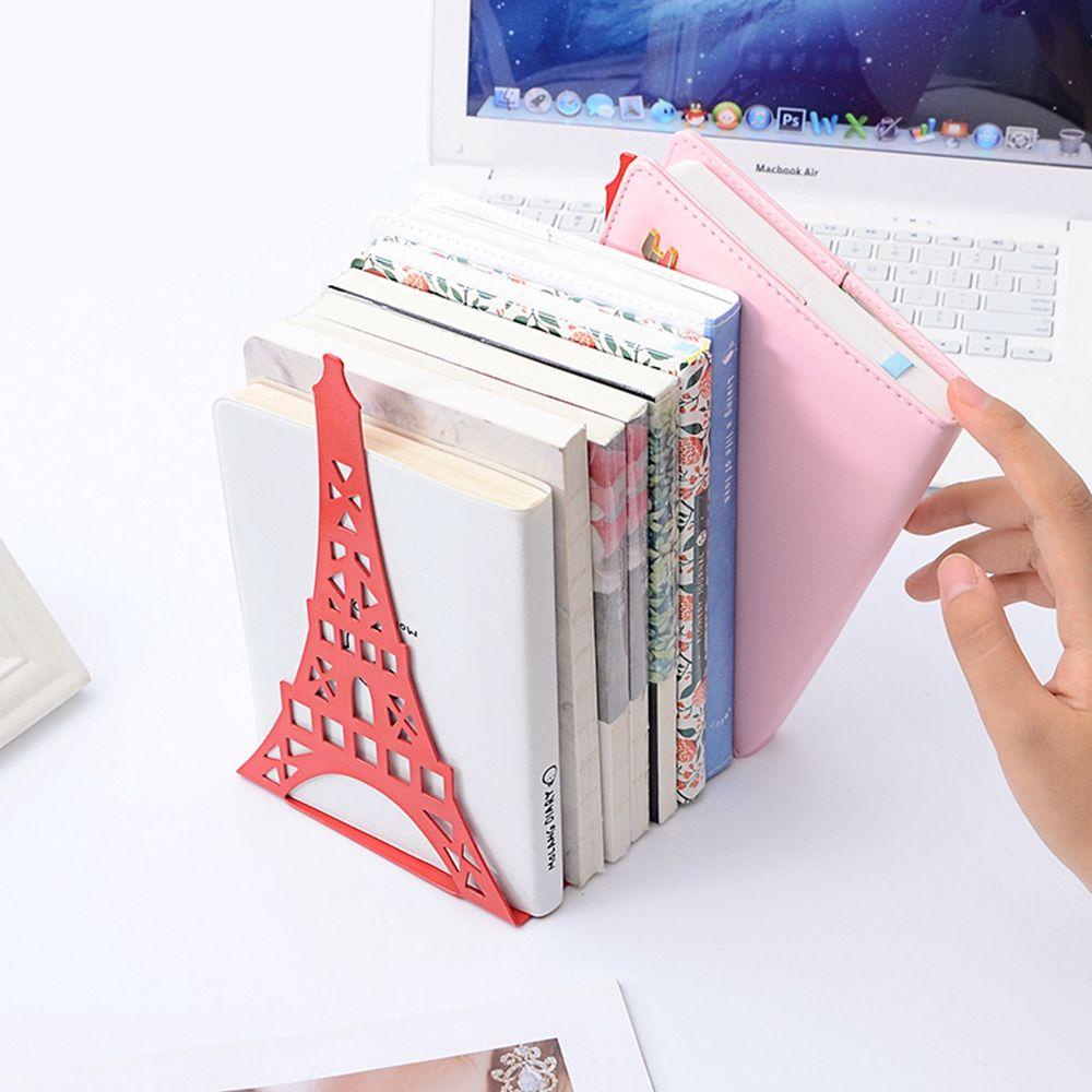 Agustina bookend Menara Besi bookend Aksesoris Meja Stationery Desktop Storage Rak Baca