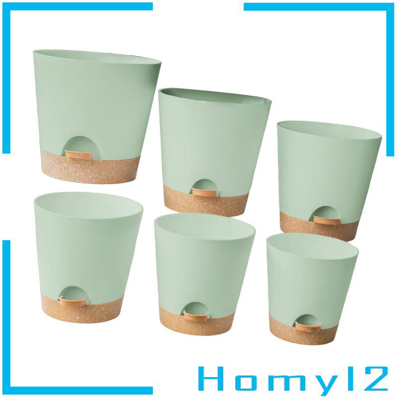 [HOMYL2] 6buah Planter Self Watering Dengan Lubang Drainase Pembibitan