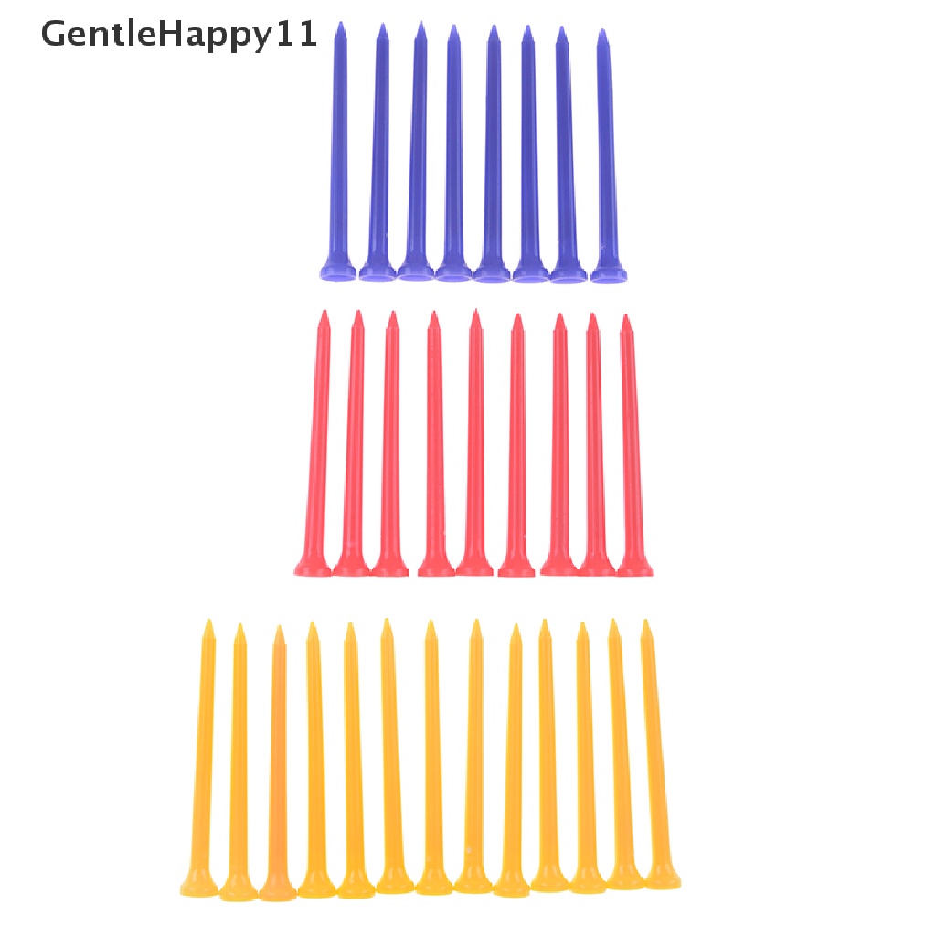 Gentlehappy 30Pcs/Pack Tee Golf Plastik Multi Warna 8.3CM Tee Golf Plastik Aksesoris id