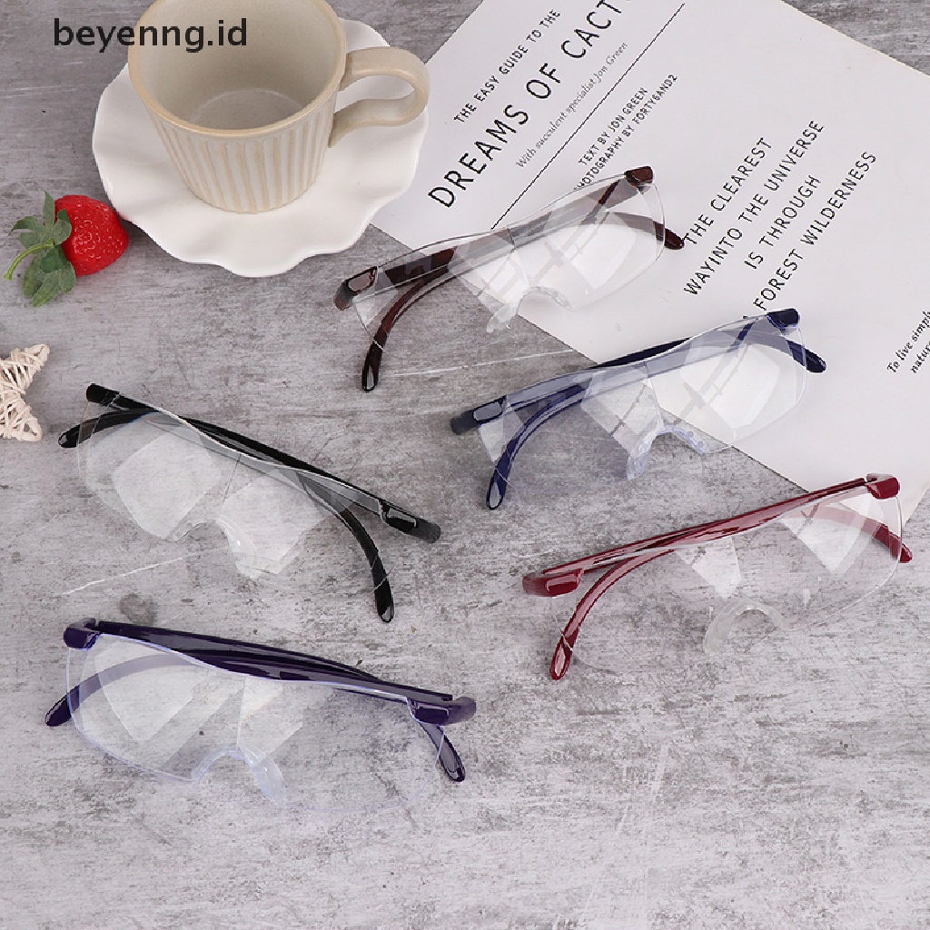 Beyen Kacamata Pembesar 250derajat Presbyopic Lupa Spectacles Portable Reading Glass ID