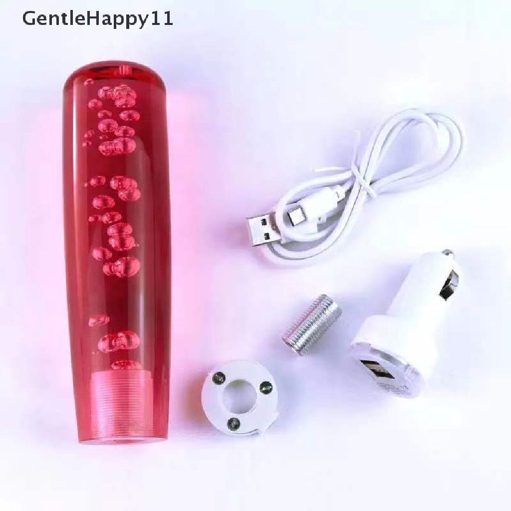 Gentlehappy10 /15/20CM LED Warna-Warni Gelembung Gaya Mobil Gear Stick Shift Shifter Tuas Knob id