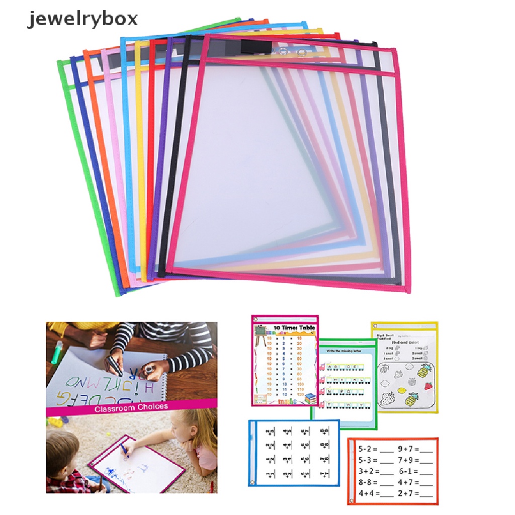 [jewelrybox] 1pc Mainan puzzle Digunakan Kembali PVC Transparan dry brush bag Tulis Lap Gambar Mainan Dewasa Butik