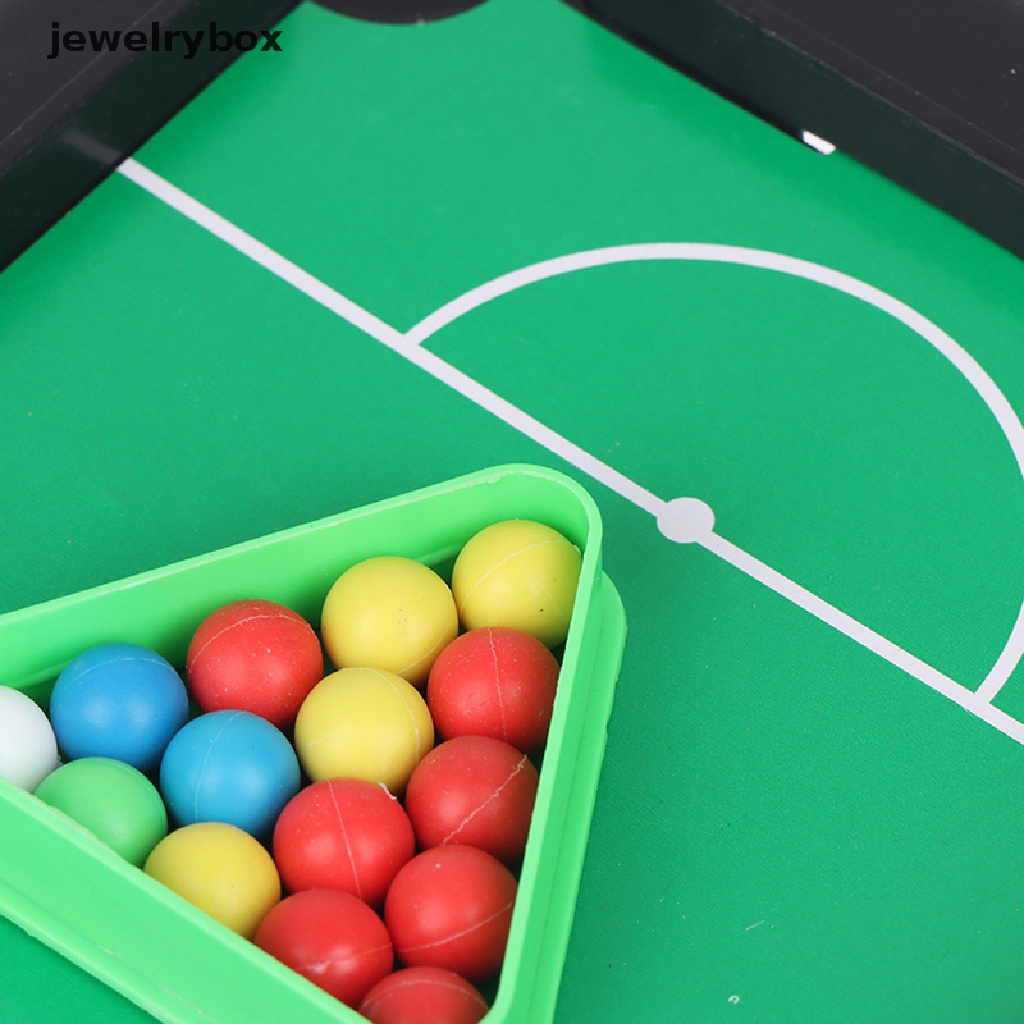 [jewelrybox] Billiards Mini Desktop Meja Kolam Renang Snooker Mainan Permainan Set Butik Interaksi Orang Tua-Anak