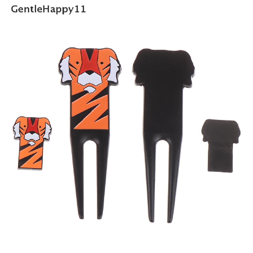 Gentlehappy Golf Mark Motif Kartun Macan Alat Perbaikan Penanda Bola Golf Aksesoris Golf id