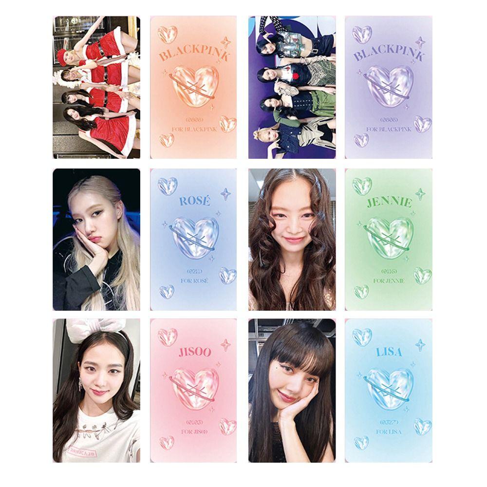 Lanfy Blackpink Postcards 6pcs/set Lisa Jisoo Asrama Kamar Tidur HD Kartu Perempuan Grup Kartu Blackpink