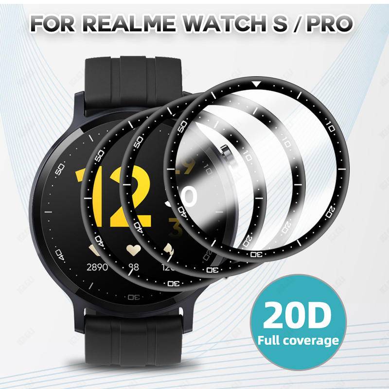 Protection Film Cover Untuk Realme watch Band 2t1 3 Pro Smart watch HD Curved Soft Pelindung Layar Anti shatte Untuk Realme Square Cicular (Bukan Kaca)