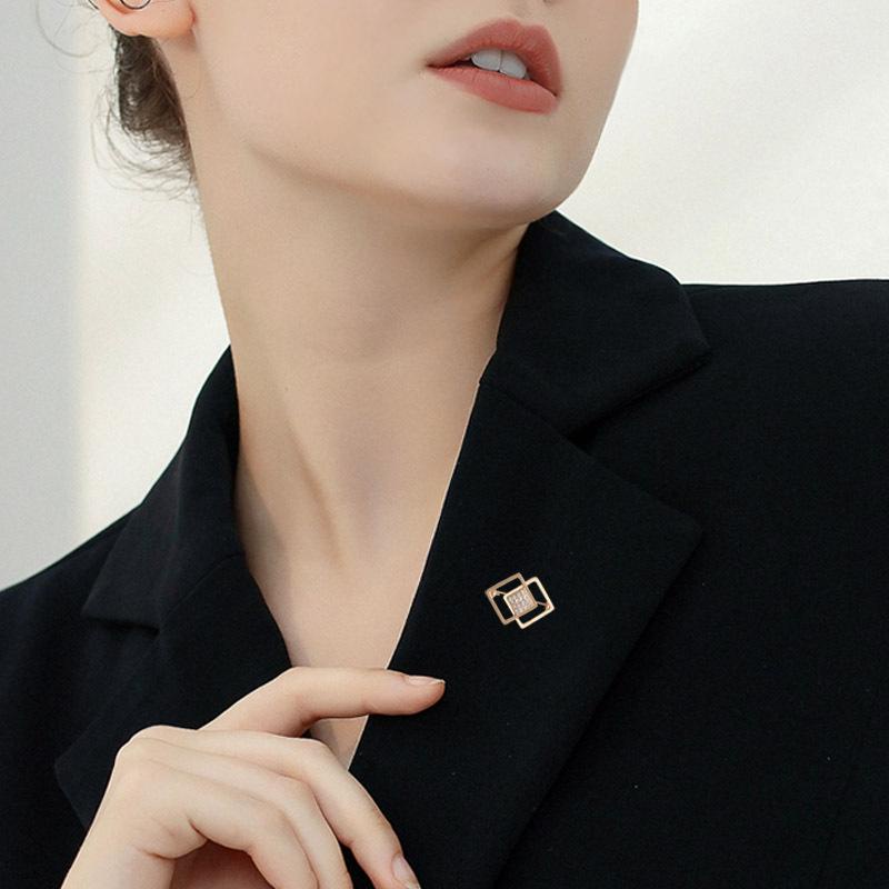 Bros Paduan Sederhana Untuk Aksesoris Wanita Liontin Daun Elegan Pesta Bros Pin Hadiah