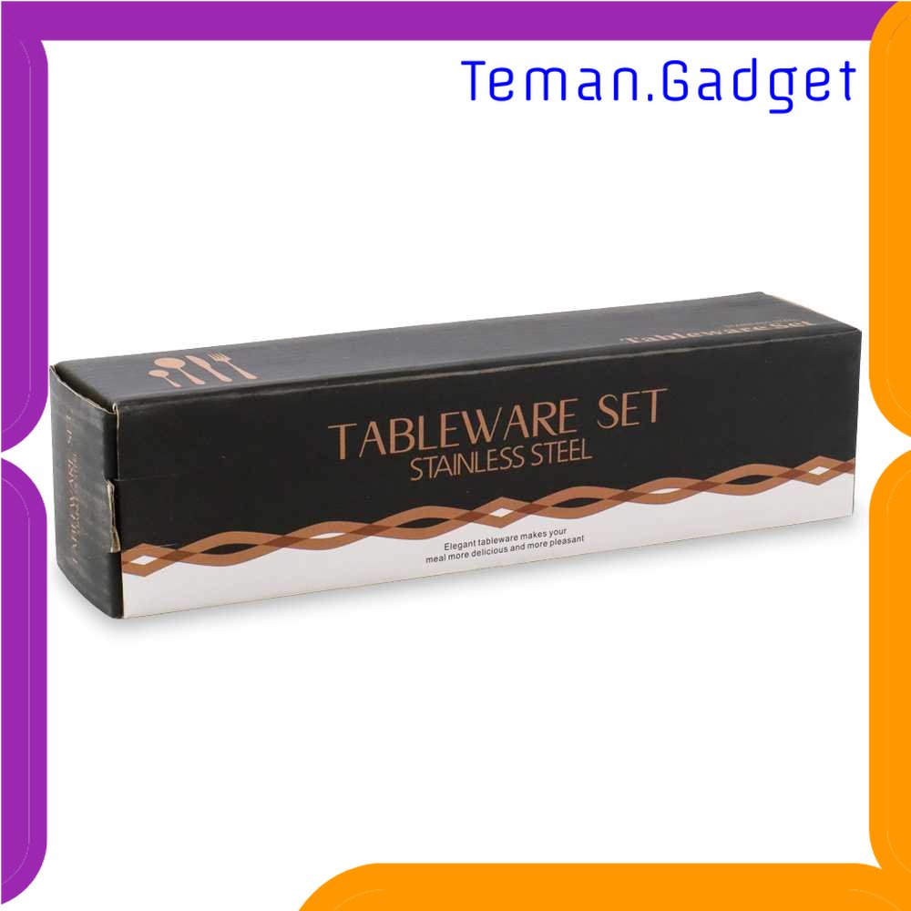 TG -  DPR YUSANHAO Set Alat Makan Perlengkapan Cutlery Stainless Steel 24 PCS - DS0053