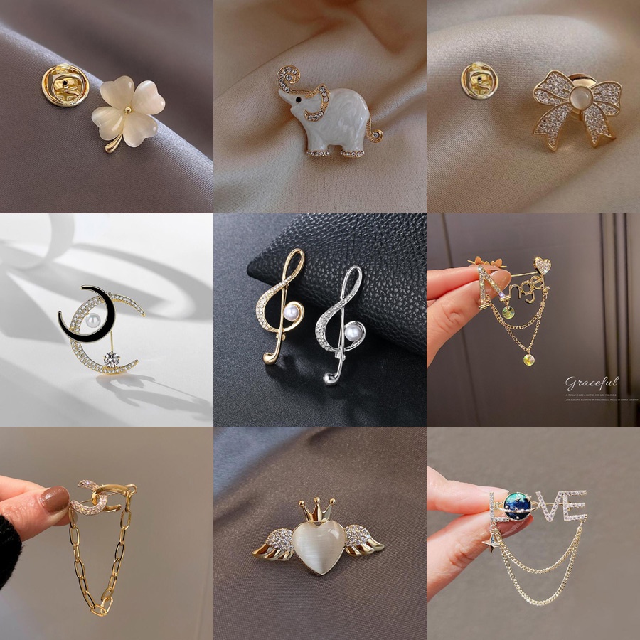 Gaya Baru Surat Busur Fashion Bros Temperamen Rumbai Bunga Matahari Alloy Pin Syal Sutra Gesper F