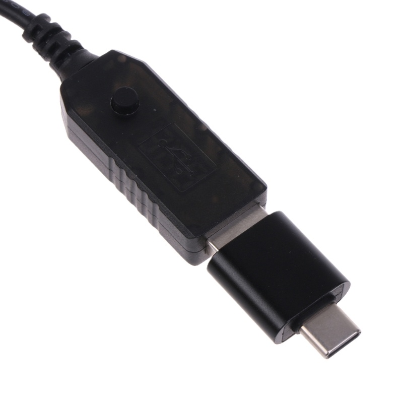 Gro USB 5V to DC 9V 12V Power Boost Line AdapterTypeC to 5kabel Converter Konektor Lubang Bulat 5x2 1mm USB Kabel Step-up