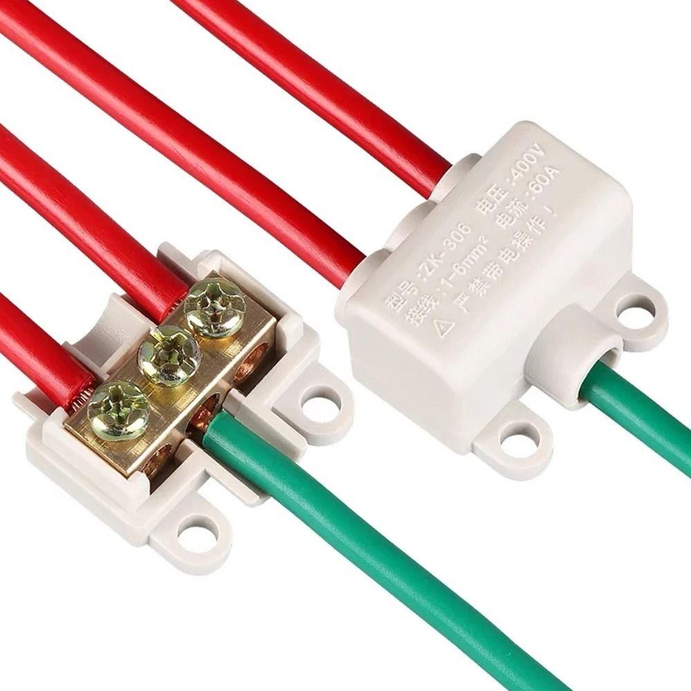 WONDER T-type Wiring Terminal T06 306termina Block Locking Quick Crimp Kabel Listrik Junction Box Quick Wire Connector Terminal