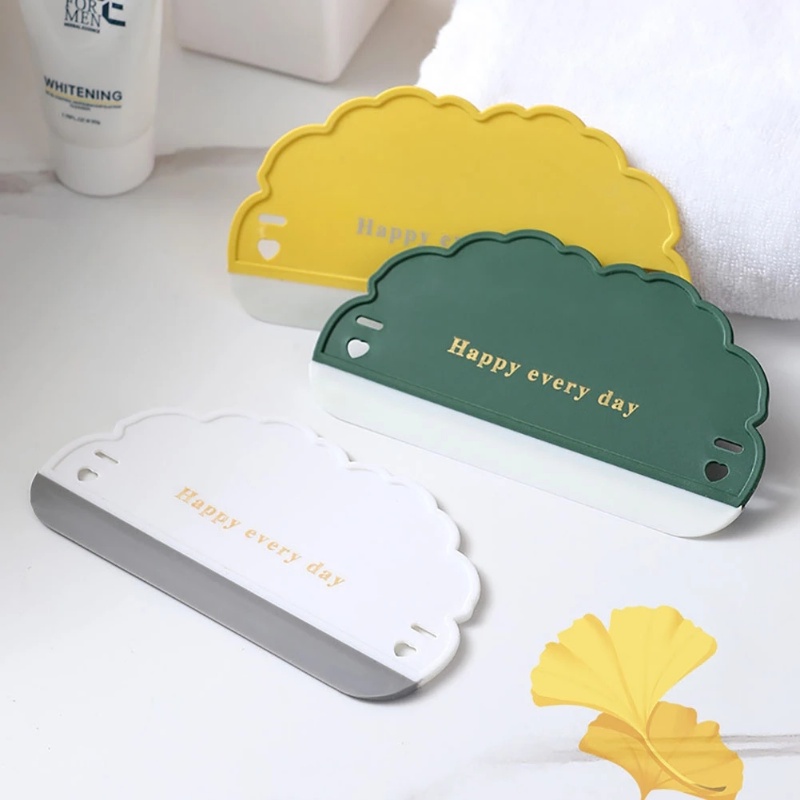 [Unggulan] Window Shower Cleaning Wiper Alat Dapur Meja Squeegee Air Wiper Scraper Jendela Kamar Mandi Sikat Pembersih Kaca Mobil Mini Kaca Plastik Cermin Scraper