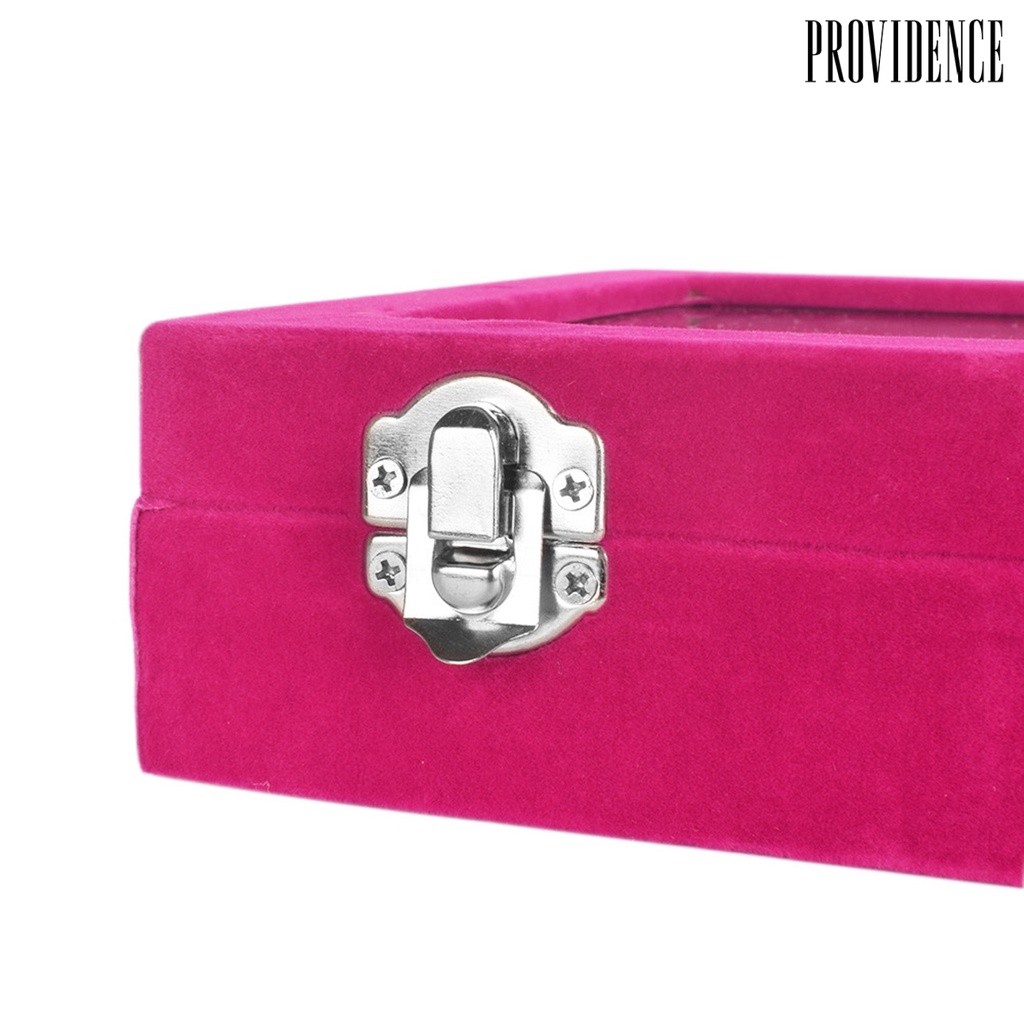 Providence Kotak Perhiasan Kapasitas Besar Tutup Transparan Daya Tahan Tinggi Multi-Kompartemen Aplikasi Lebar Hemat Ruang Akrilik Display Organizer Perlengkapan Kuku