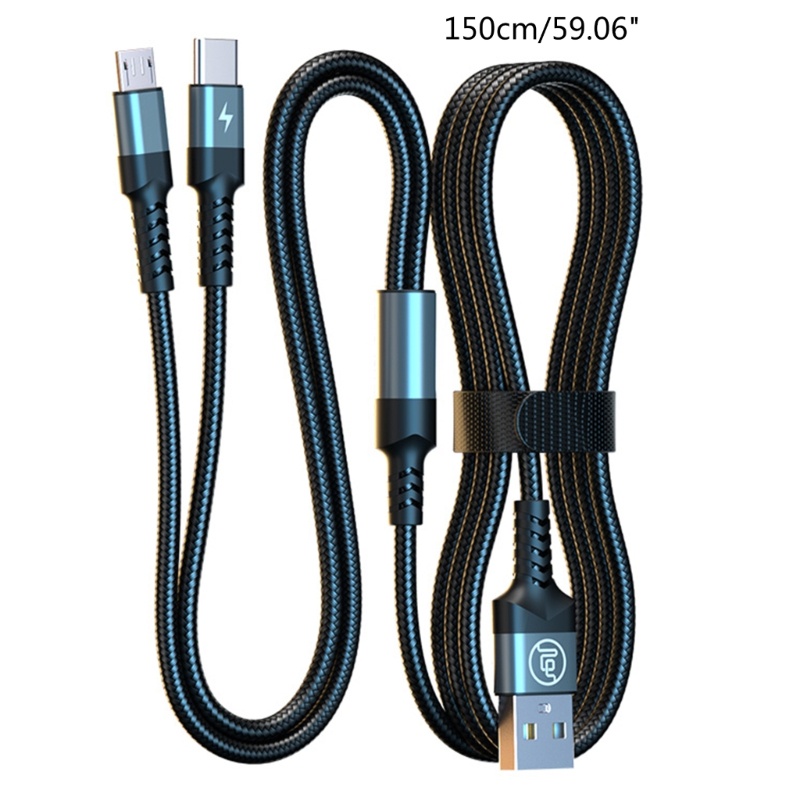 Vivi Kabel Spliter Kabel USB Ke Type-C+Micro USB Charging Cord 59.06inch