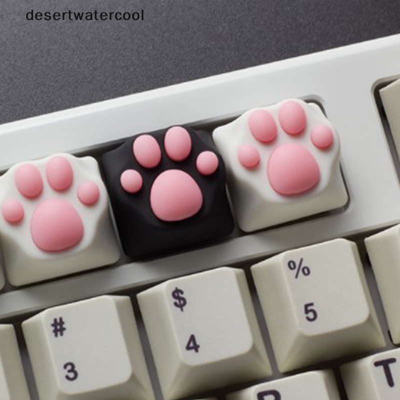 Deid Kepribadian Disesuaikan ABS Silikon Kitty Paw Artisan Cat Paws Keyboard keyCaps Martijn