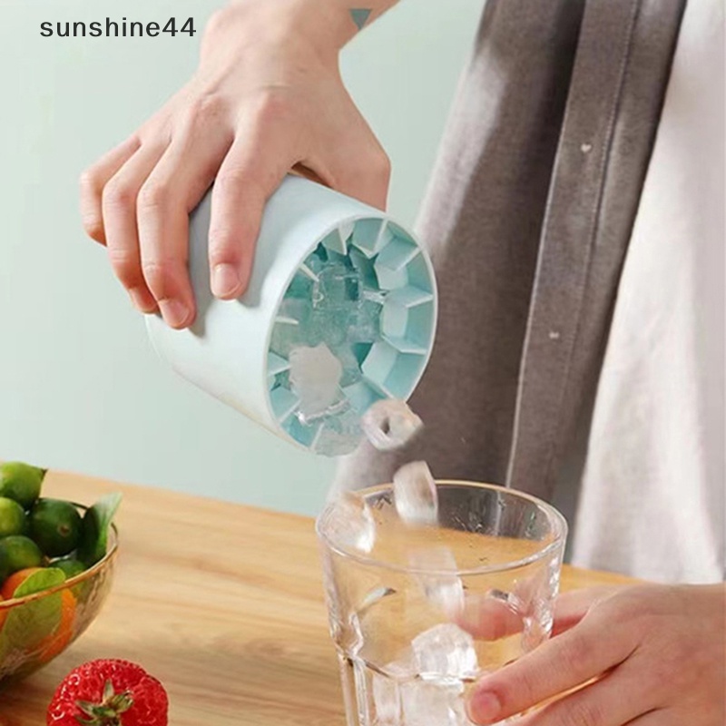 Sunshine Ice Bucket Cup Cetakan Es Batu Tray Food Grade Cepat Beku Silikon Ice Maker ID