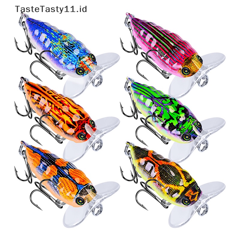 Tastetasty 1PC Umpan Pancing Lebah Keras Umpan Engkol Mata 3d8# Treble Hooks Trout Tackle.