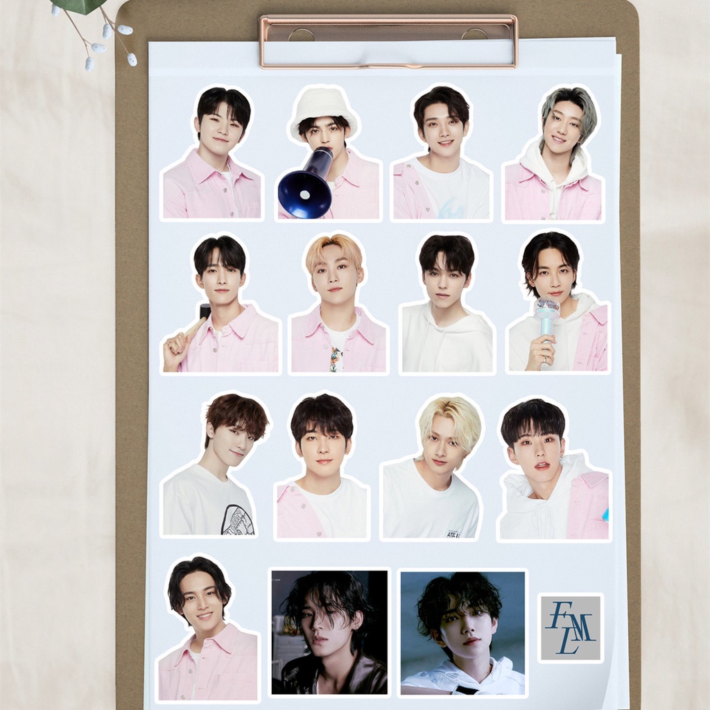 100pcs/set SEVENTEEN Stiker Foto Hand Book Luggage Stiker Album Baru FML Gambar Paster