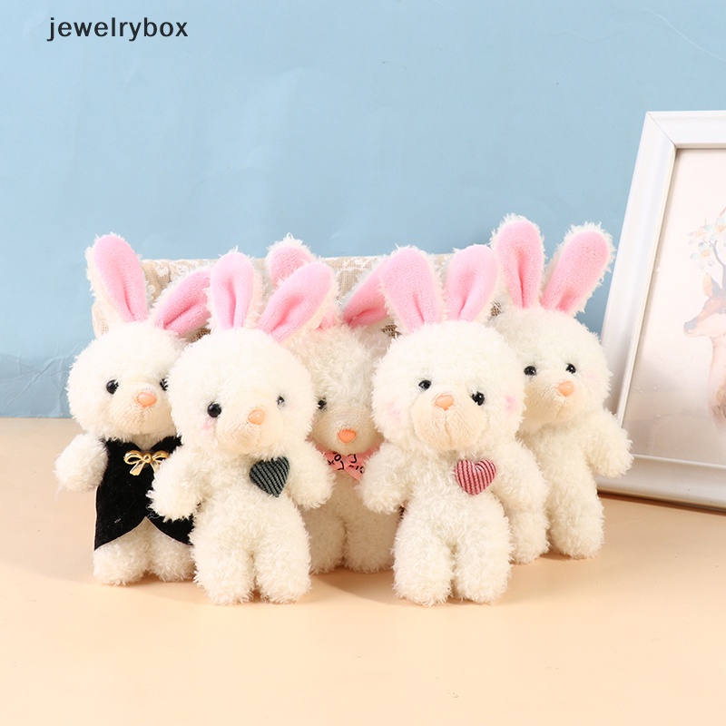 [jewelrybox] Cinta Lucu Blush Little White Rabbit Lembut Katun Hewan Boneka Mainan KeyChai Boutique