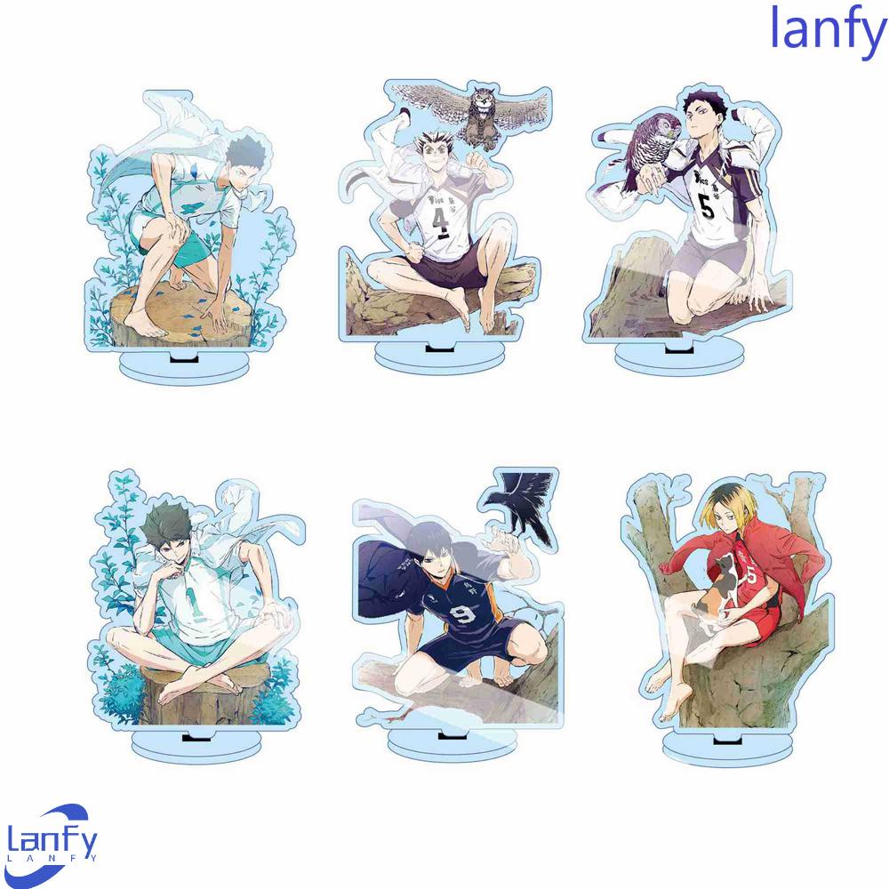 Lanfy Plat Akrilik Model Anime Haikyuu Ukuran 13cm Untuk Dekorasi Meja