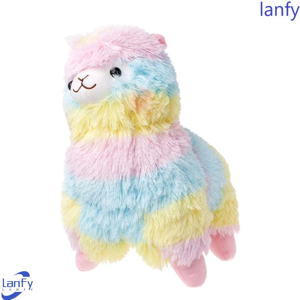 Lanfy Alpaca Plush Doll Kawaii Kartun Hadiah Ulang Tahun Mainan Boneka Figure Boneka Hadiah Kado Untuk Anak Boneka Alpaka Warna-Warni