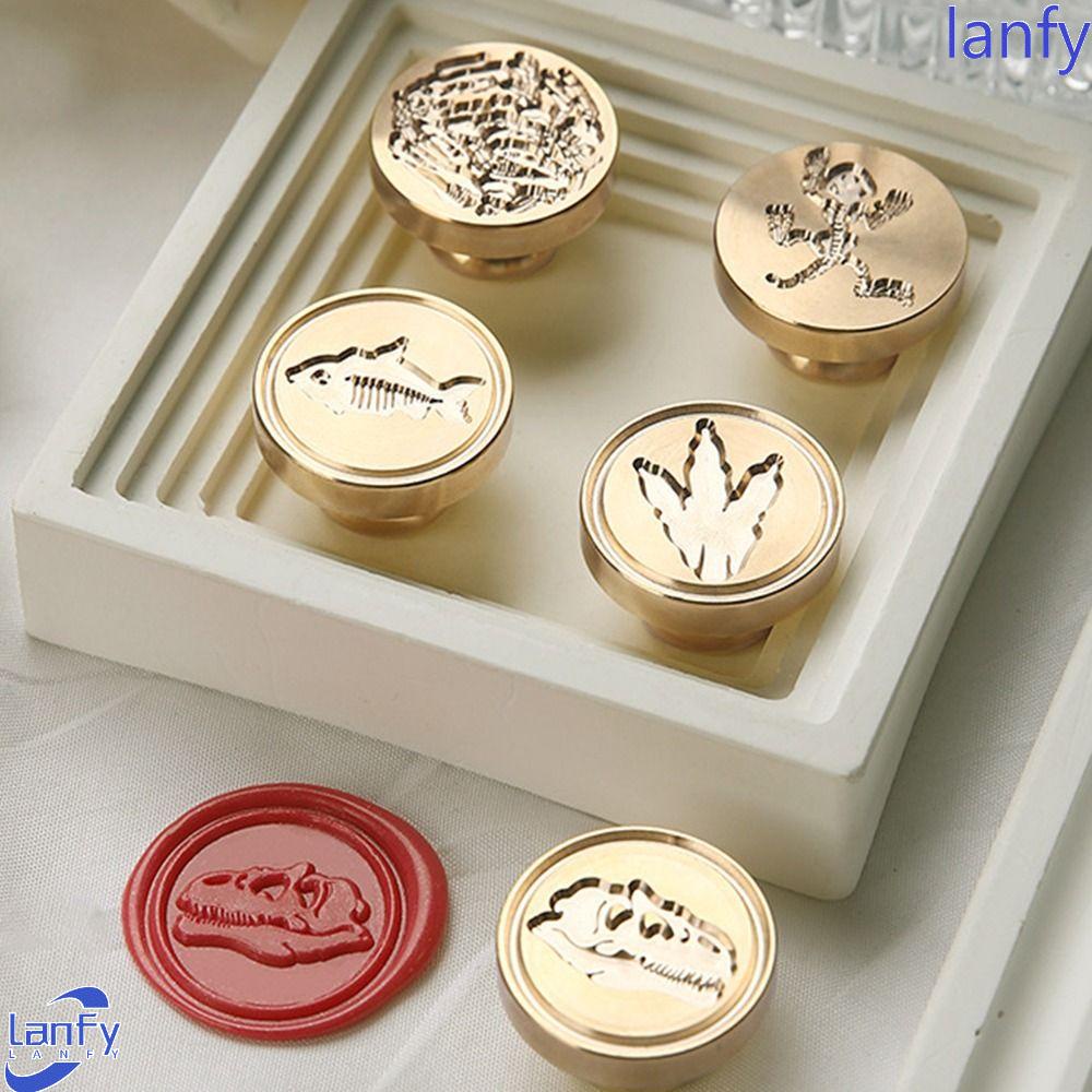 Lanfy Wax Seal Stamp Wedding Alloy Engagement Thank You Letter DIY Amplop Albums Kartu Undangan Cat Api Seal Stamp