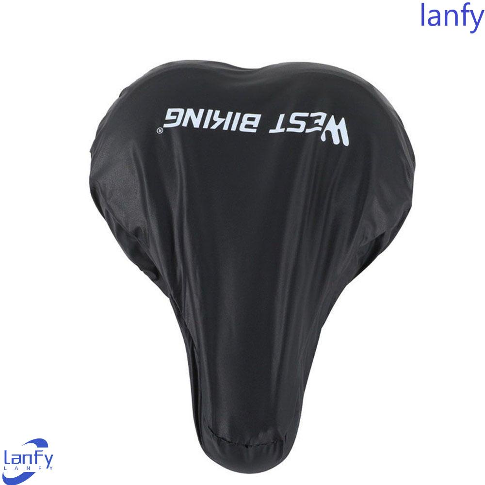 Lanfy Penutup Pelindung Sadel Sepeda Portable Praktis Tahan Debu Bike Saddle Cover Saddles Pelindung Kursi Rain Cover Bicycle Seat Cover