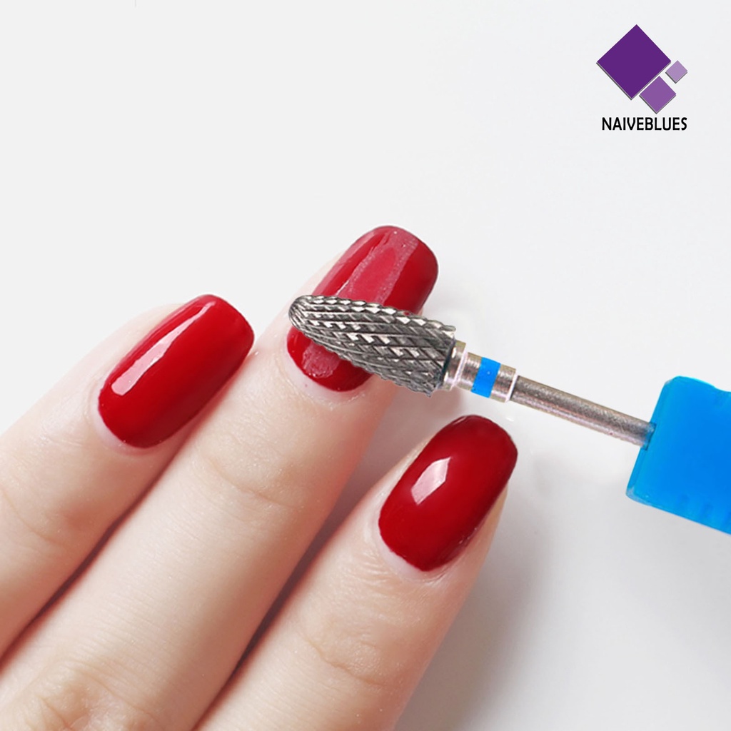 [naiveblues] Manicure Polisher Multifungsi Kepala Kutek Tungsten Steel Kekuatan Tinggi Untuk