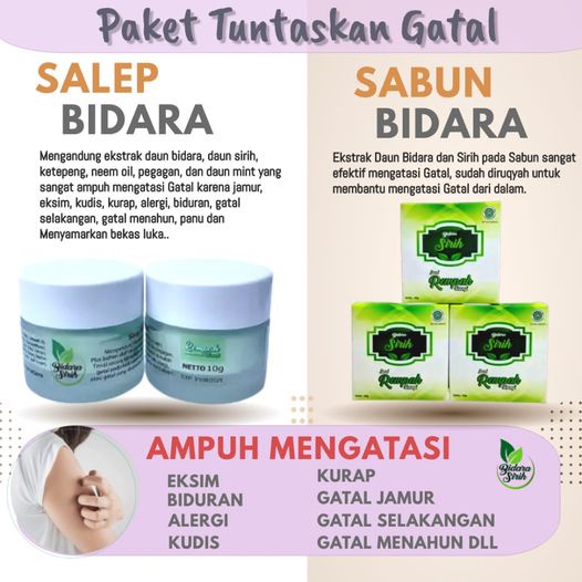 Salep sabun Bidara Sirih saleb gatal ampuh