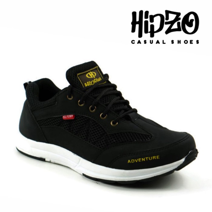 (COD) Sepatu Pria Casual Kerja Hipzo Sepatu Fashion Terbaru Sneakers Pria - Coklat, 43