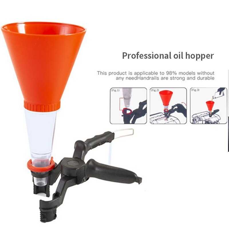 Veconor Set Corong Cairan Kendaraan Oil Funnel With Clamp - E020089 ( Mughnii )