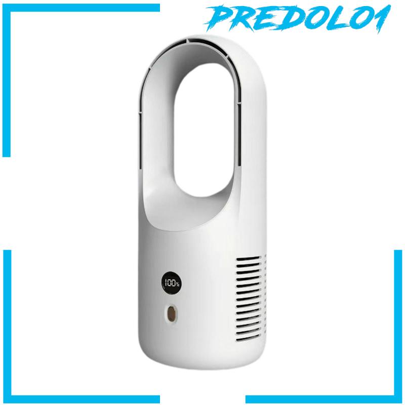 [Predolo1] Personal Air Conditioner Fan LED Display USB Rechargeable Travel Cooling Fan