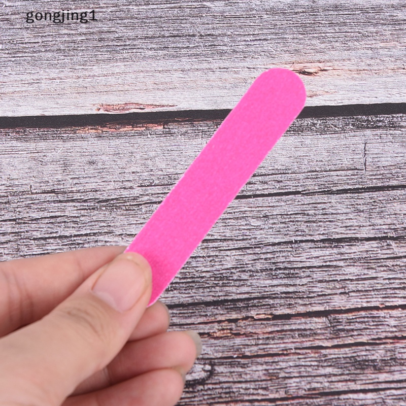 Ggg50 nail art colorful sanding file buffer Untuk salon manicure uv gel polisher Alat ID