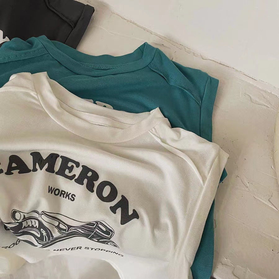 KAOS OBLONG ANAK LAKI CAMERON KATUN LEMBUT IMPORT