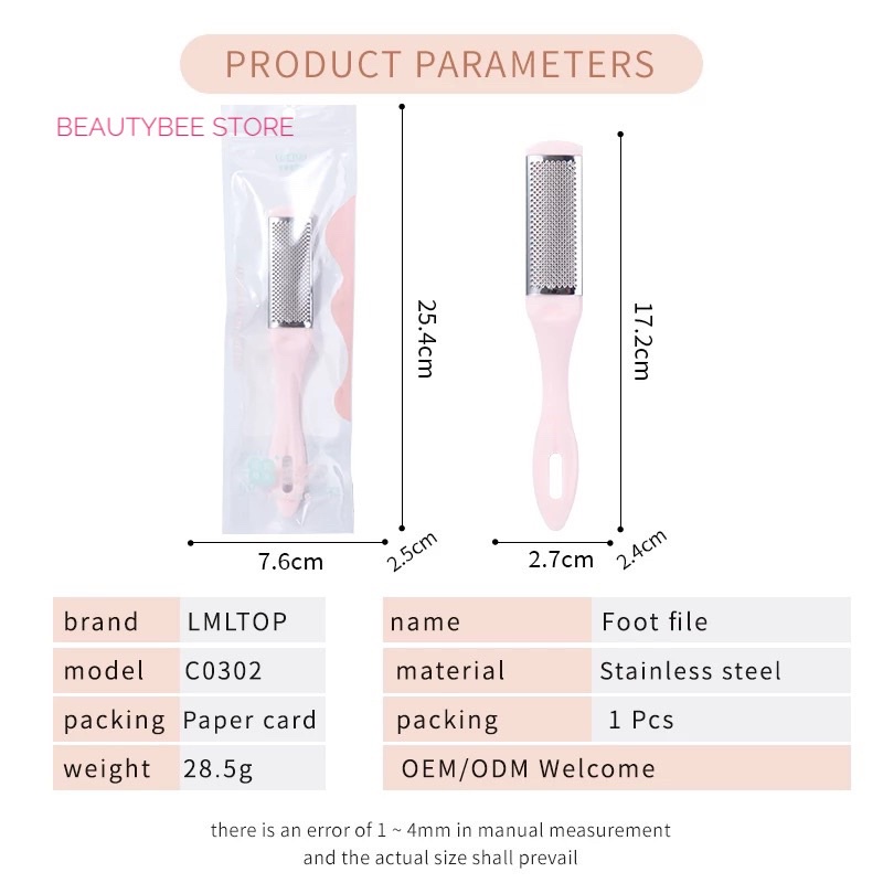 PEDICURE FOOT FILE LAMEILA 2 IN 1 C0302/C0315