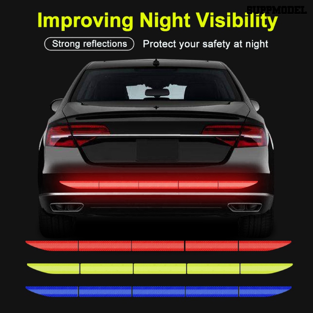 [SM Auto] 5Pcs/Set Stiker Reflektif Gaya Pelindung Tahan Air Body Mobil Tape Reflektif Untuk Kendaraan