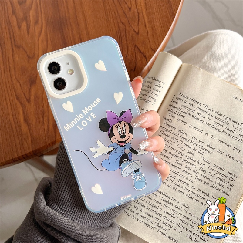 IPHONE Casing Kompatibel Untuk Iphone14 13 12 11 Pro Max X Xr Xs Max8 7 6 Plus SE Kartun Nini Berubah Warna Laser Casing Ponsel Kreatif Lapisan Ganda Dicetak Ultra Tipis Anti Jatuh Hard Case