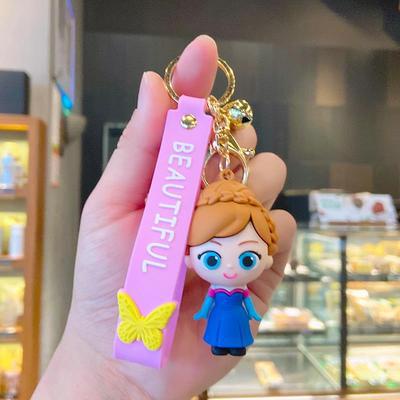 Hadiah Ulang Tahun Anak Perempuan 3D Lucu Kartun Anime Frozen Princess Universal Pendant Keychain Mobil Rumah Gantungan Kunci Untuk Tas Ransel Untuk Airpods Inpods 1 2 3 PRO 4 6 12 I12 i13 Pro4 pro6 Case