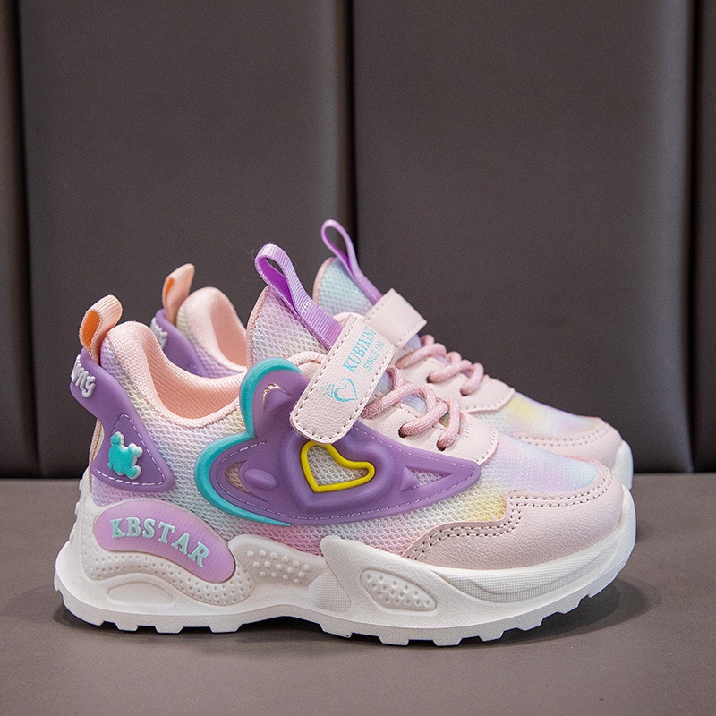 Sepatu Sneakers Anak Sekolah 30523 Fashion Motif Love Import Kekinian