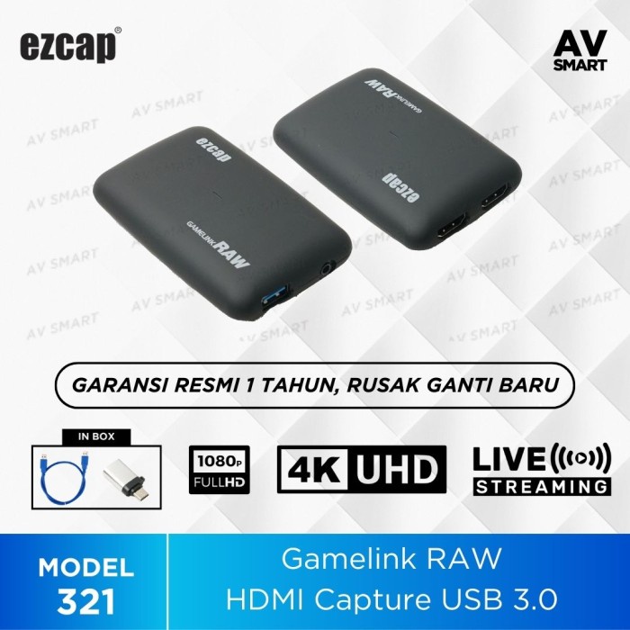 EZCAP321 / EZCAP 321 USB 3.0 HDMI CAPTURE GAMELINK RAW CAPTURE