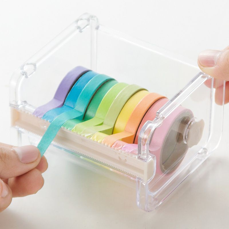 

dispenser demoting washi tape - selotip - tempat holder plastik [thehanscorner] 2